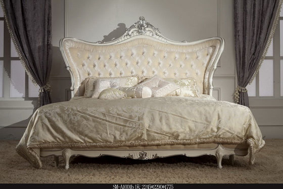 Luxury Italian Bed Design Solid Wood Bedroom Furniture Royal Bedroom Set