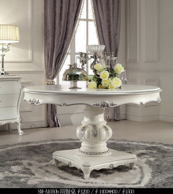 European solid wood dining table and chair villa restaurant dining table furniture
