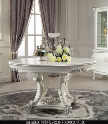 European solid wood dining table and chair villa restaurant dining table furniture