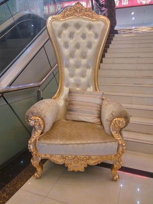 Xinyu ISO14001 Antique Hotel Furniture Luxury King Gold Throne Chairs