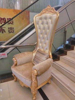 Xinyu ISO14001 Antique Hotel Furniture Luxury King Gold Throne Chairs