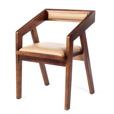 CE SGS Antique Wooden Throne Chair Eco Friendly Wooden Leather Dining Chairs