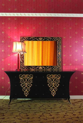 Salon TV Dekoratif Boyalı Ahşap Dolaplar Antika Geleneksel Dolaplar 1200mm