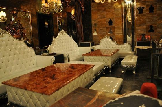 Köşe Ofis Oturma Odası L Şekilli Kanepe Seksiyonel KTV Otel Fransız Tarzı Kanepe
