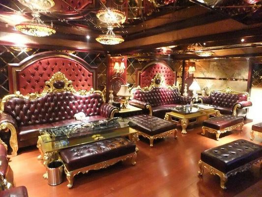 Köşe Ofis Oturma Odası L Şekilli Kanepe Seksiyonel KTV Otel Fransız Tarzı Kanepe